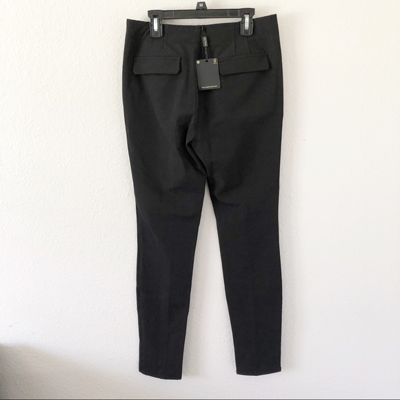 NWT Massimo Dutti Slim Black Work Pants - Picture 5 of 8